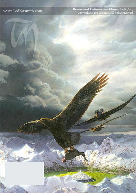 Beren and Lúthien are Flown to Safety – Nasmith