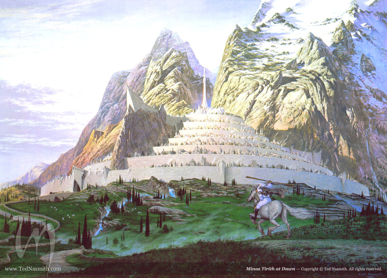 LOTR:LCG Alt Art Steward of Gondor: Minas Tirith - by Ted …