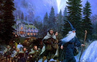 The Fellowship Leaving Rivendell