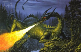 J.R.R. Tolkien - What's your favourite part of The Silmarillion? Taken from  the new illustrated edition of The Silmarillion, this painting by Ted  Nasmith depicts Glaurung, the first fire-breathing dragon in Middle-earth.