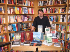 Ted Nasmith with books