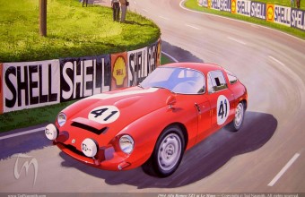 1964 Alfa Romeo TZ1 at Le Mans