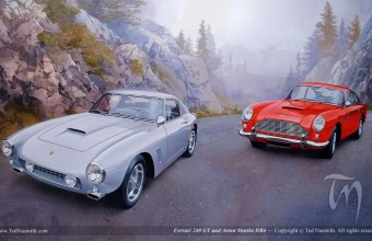 Ferrari 240 GT and Aston Martin DB4