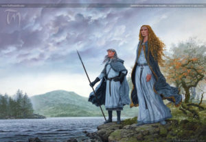 Galadriel and Celeborn at Lake Evendim