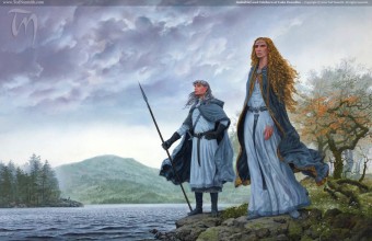 Galadriel and Celeborn at Lake Evendim