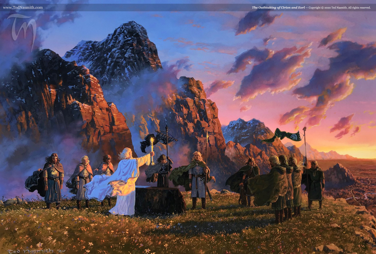 The Oathtaking of Cirion and Eorl – Ted Nasmith