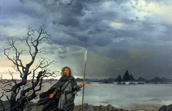 Nienor Flees Into the Woods (MECCG) – Ted Nasmith